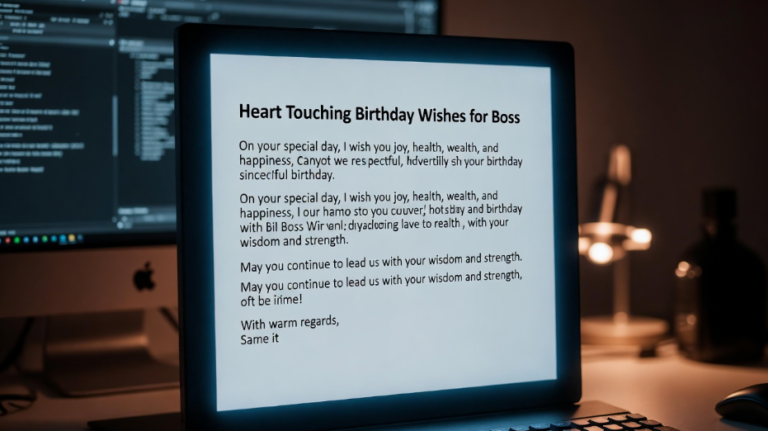 heart touching birthday wishes for boss